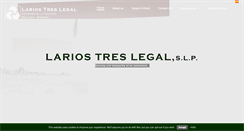 Desktop Screenshot of lariostreslegal.com